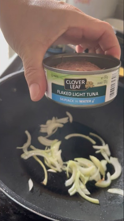 Fried Flaked Tuna Recipe Sound Asmr #shorts