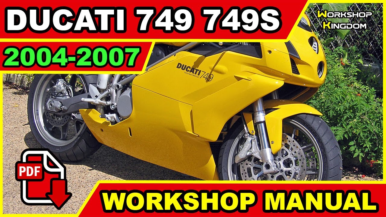 Ducati 749 749S (2004-2007) Workshop Service Repair Wiring Manual - ENGLISH - Download PDF
