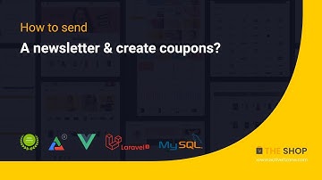 How to send a newsletter and create coupons || The Shop - PWA eCommerce CMS ||