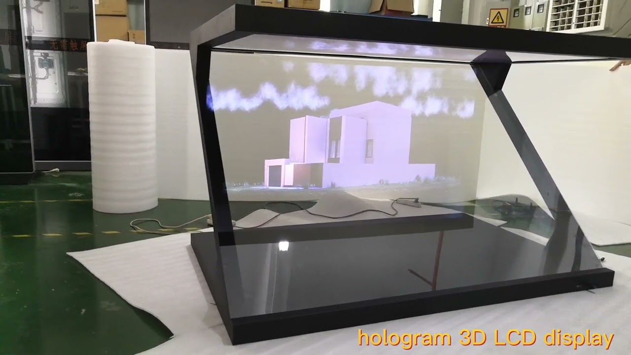 3D hologram LCD advertising display for real estate industry