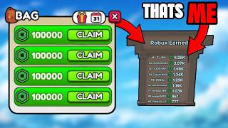 #1 on Pop For Free Robux Earned Leaderboard screenshot 1