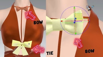 how to creat bow and tie in clo3d