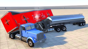 BeamNG UPDATE 0.7 - New Trailer - Crash Testing.