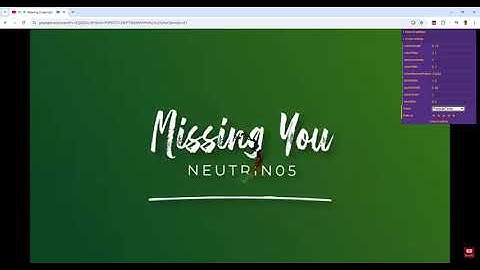 Browser music visualizer for YouTube videos