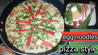 egg noodles pizza style | megi pizza recipe @hijabdelymutton