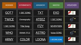 Kpop Quiz Show | Kpopmart voucher giveaway | Enjoy K-POP game,  Play along with the Family screenshot 2