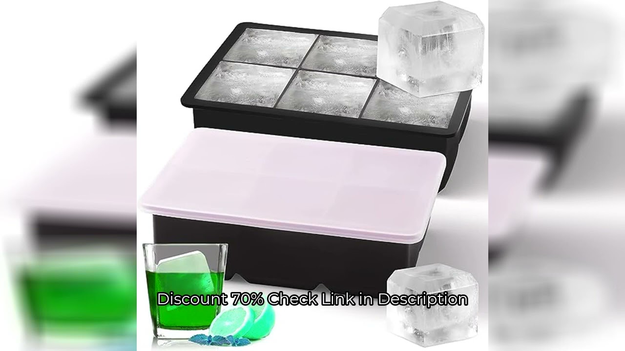 4/6/8/15 Grid Big Ice Tray Mold Giant Jumbo Large Food Grade Silicone Ice Cube Square Tray Mold DIY