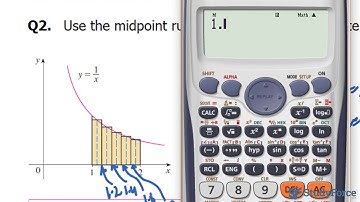 📚 Use the midpoint rule to approximate the area (Question 2)