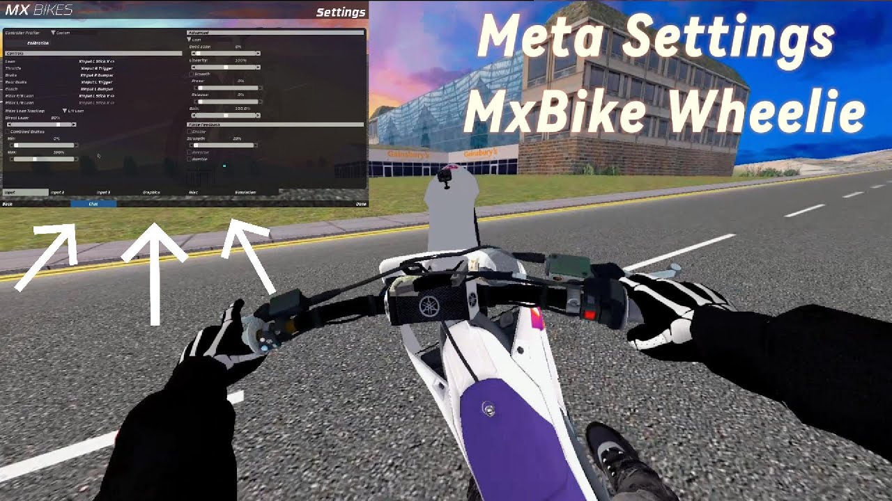 SSKing Meta Settings MxBike Wheelies