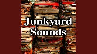 Auto Wrecking Yard Lifter Loading Car into Hydraulic Press, Puncturing and Manipulating Vehicle 6