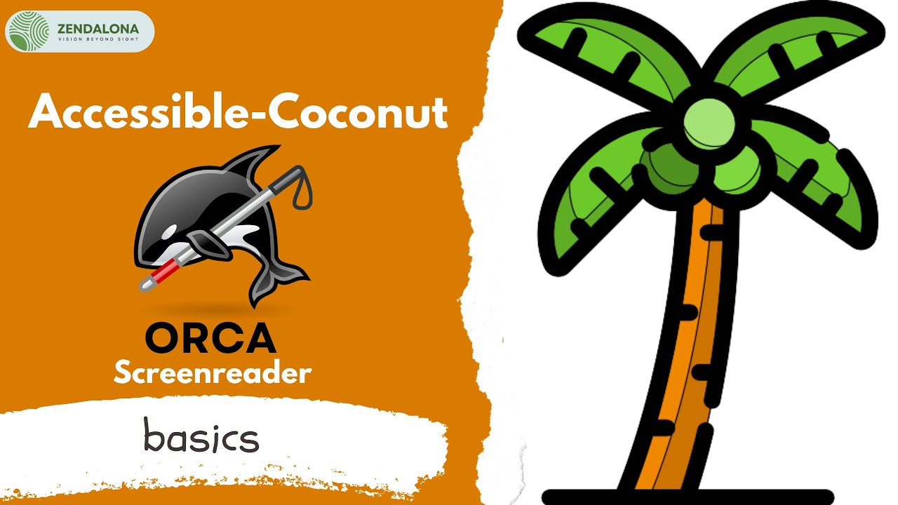 Orca Reader Accessible - Coconut - Orca Screen reader Basics - YouTube