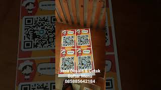 Jasa Desain dan Cetak Daftar Menu
