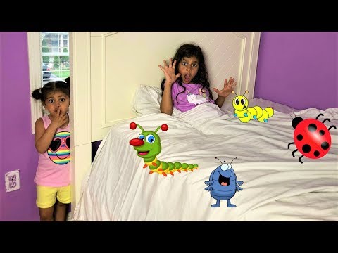 Kids pretend play Bed Bugs Board Game!! family Game night