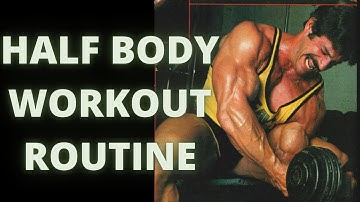 Mike Mentzer High Intensity Training | 4 Day Split Routine