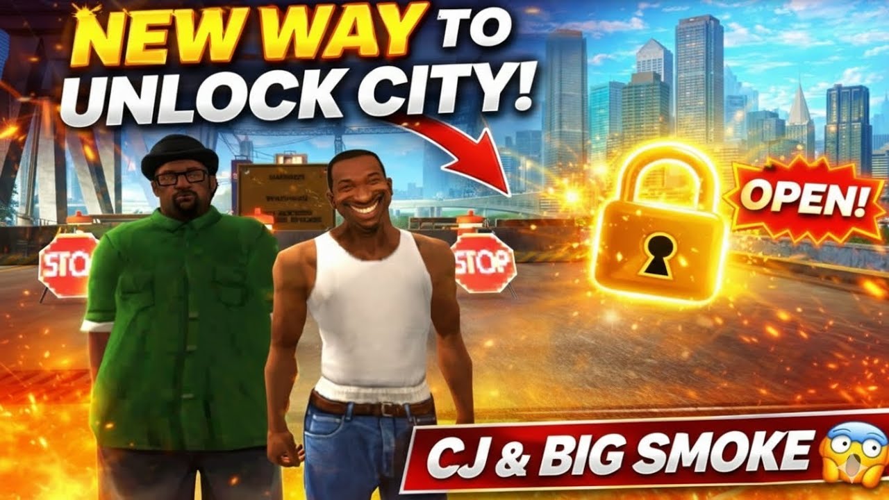 CJ & Big Smoke New Way to Unlock City 🔓 | GTA San Andreas