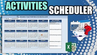 Learn How To Create This Yearly Activity Scheduler In Excel [FREE Download Inside] screenshot 5