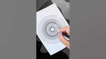 Amazing Spirograph Art Without a Spirograph! #spirograph #asmr #satisfying #shorts #relaxing #usa