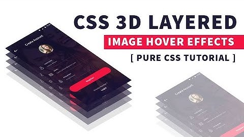 CSS 3d Layered Image Hover Effects - CSS Isometric Design | CSS magic animation hover effect #css #c