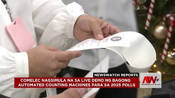 Comelec sinimulan ang nationwide demo ng automated counting machines para sa halalan 2025 | NWP