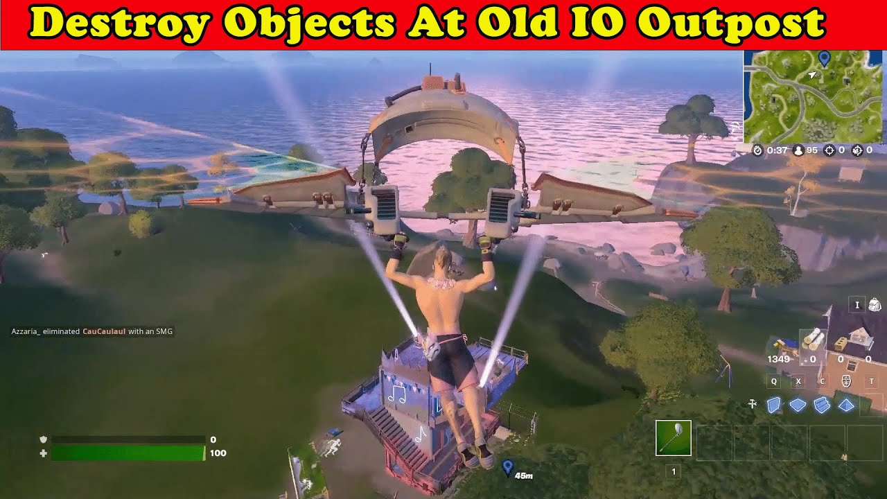 Destroy Objects At Old IO Outpost Fortnite Challenges YouTube