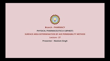 Physical Pharmaceutics –II | AKTU Digital Education