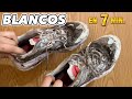 COMO LAVAR UNOS TENIS BLANCOS DE TELA PARA QUE NO QUEDEN AMARILLOS / REMEDIO CASERO PARA LAVAR TENIS