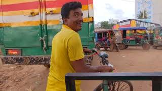 Rickshaw Ride Through Dhaka Ashulia During Elevated Expressway Construction