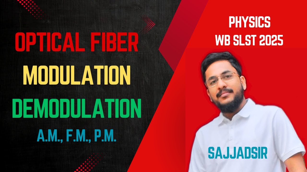 optical fiber, electronic communication, modulation, demodulation (A.M., F.M., P.M), slst physics