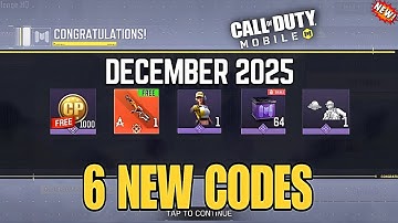 *NEW* CALL OF DUTY MOBILE CP 6 REDEEM CODES 2025 DECEMBER | COD MOBILE NEW CP REDEEM CODE 2025