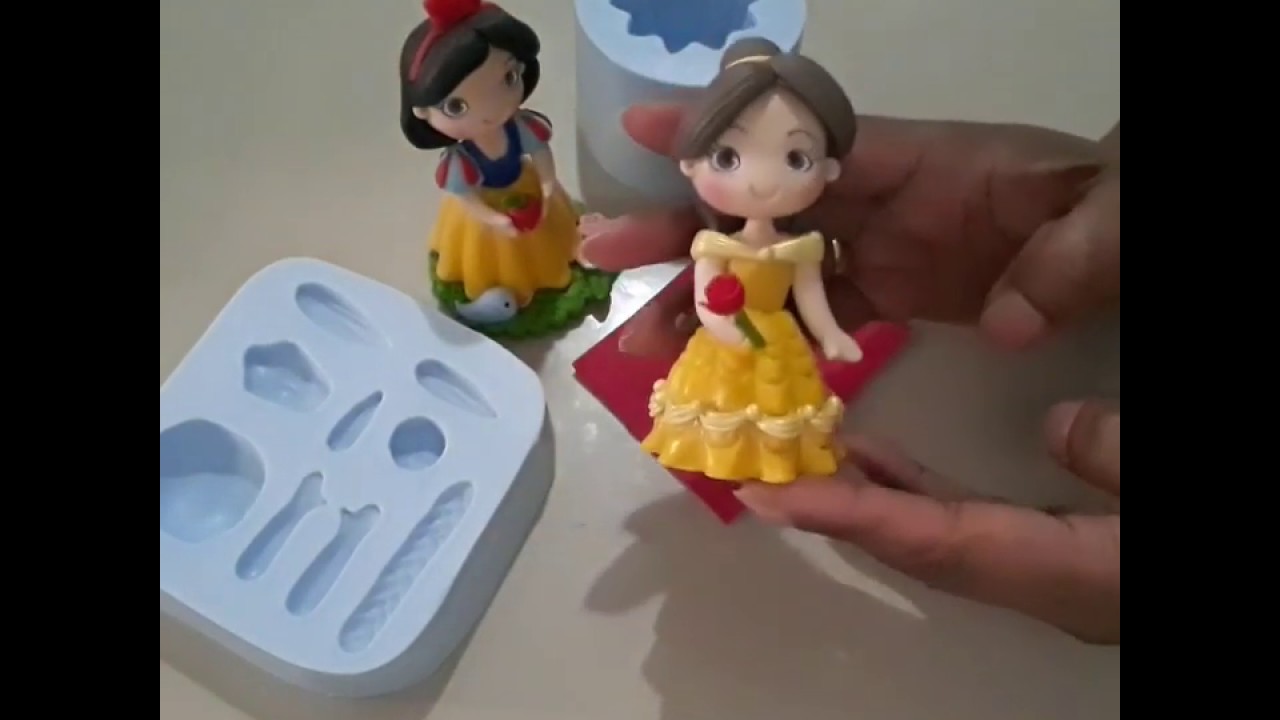 BISCUIT: Princesa Bela - Passo a Passo Biscuit