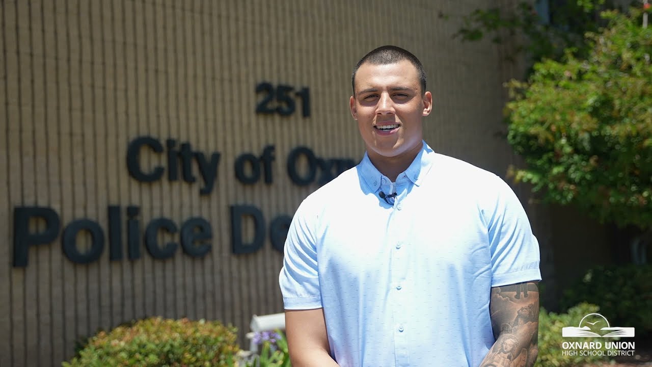 Alumni Spotlight: Oxnard High School's Mason Johnson sworn into OPD