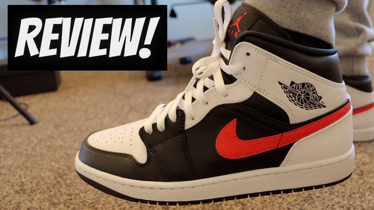 Air Jordan 1 Mid Chile Red Review + On Feet! - YouTube