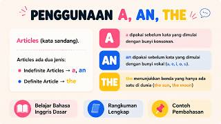 Penggunaan A, AN, THE Dalam Kalimat Bahasa Inggris  | Belajar Bahasa Inggris Dasar