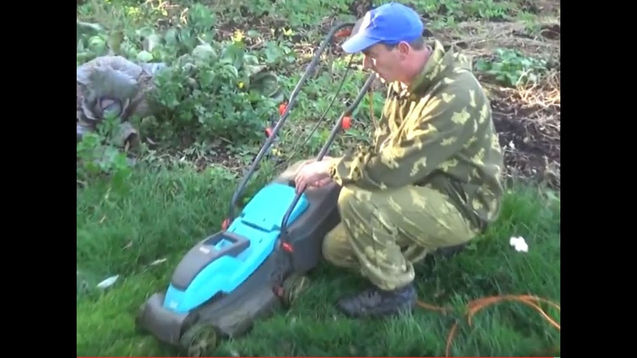 Gardena PowerMax 32E Электрическая газонокосилка. Обзор. Часть 2.