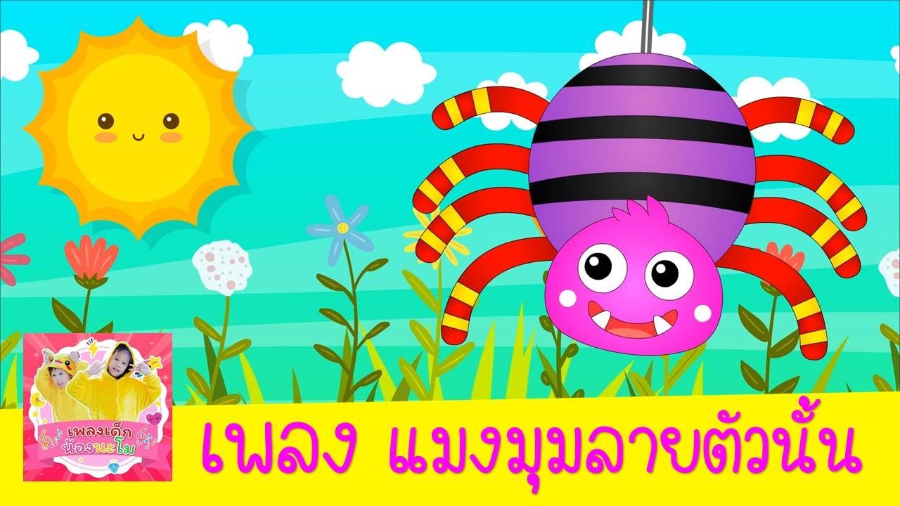 แมงมุมลายตัวนั้น เพลงแมงมุม | สื่อการสอนสำหรับคุณครู เรียนรู้เรื่องสัตว์/แม่อายร้องเพลง