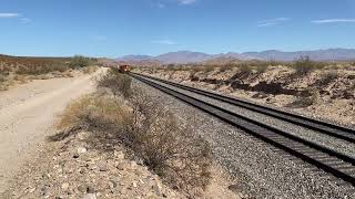 Speeding double stack near Yucca , Az