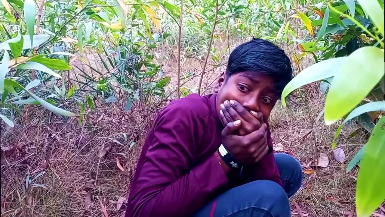 Lion Attack On Village Boy In Forest Road