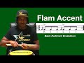 BASIC FOR DRUMMERS | Flam Accent Rudiment Breakdown