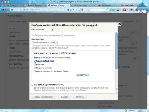 D7 Organic Groups pt 8b - Users Group Content