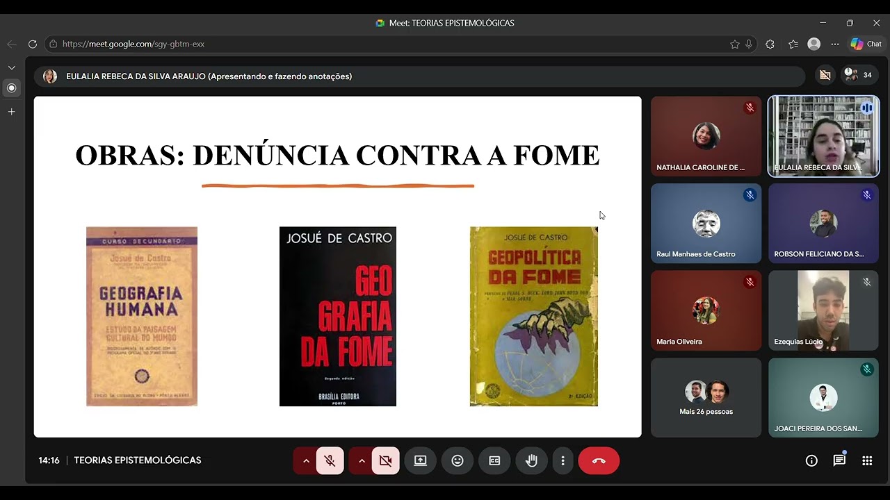 TEORIAS EPISTEMOLÓGICAS: Aula - Josué de Castro DOHAD e o Pensamento Complexo