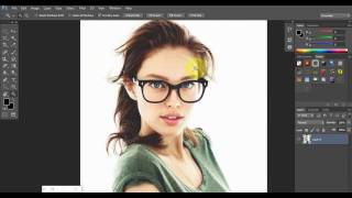 Change the color of sunglasses and add reflections in Photoshop