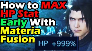 Crisis Core Final Fantasy 7 Reunion How To Get Max HP Stat Early How To Max HP 99999 Stat Guide