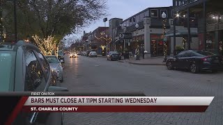 St. Charles County orders bars and restaurants to close early
