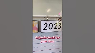 Calendar hack for your classroom 📅