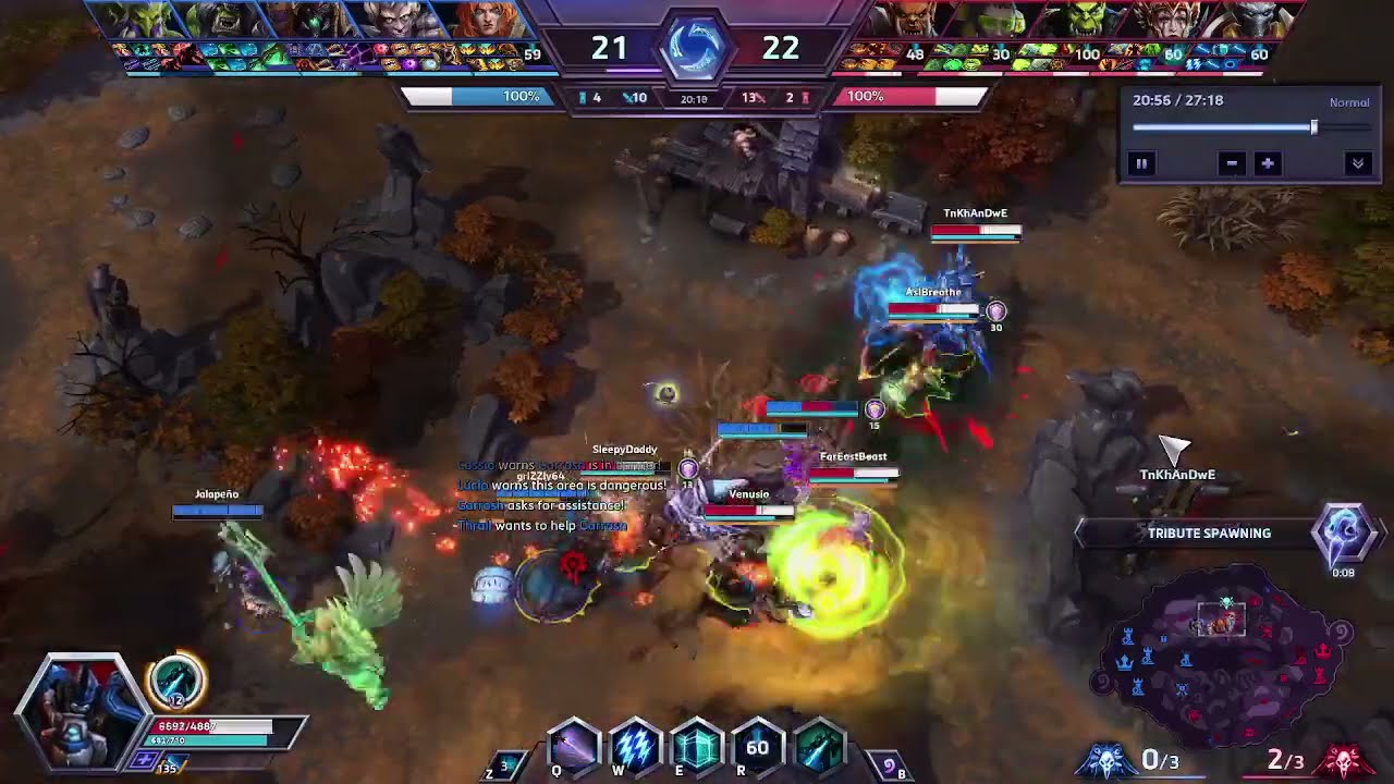 [HoTS] Wombo Combo end game (feat. Garrosh, Cassia, Tass)
