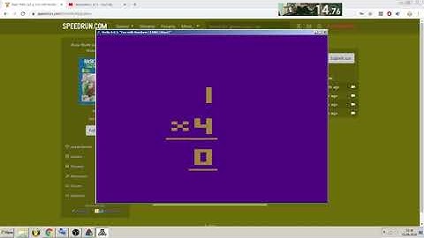 [WR] Basic Math (Atari 2600 EMU) in 21.43. Multiplication - Set