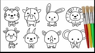 Ikuti tutorial menggambar dan mewarnai berbagai macam binatang yang
lucu - (macan, sapi, kelinci, singa, jerapah, kambing, badak gajah)
mudah, cepat...