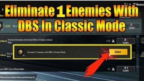 Eliminate 1 Enemies With DBS In Classic Mode