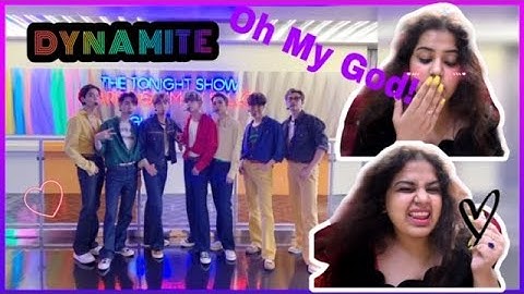 BTS Dynamite on The Tonight Show - FIRST TIME REACTION! 🧨💜
