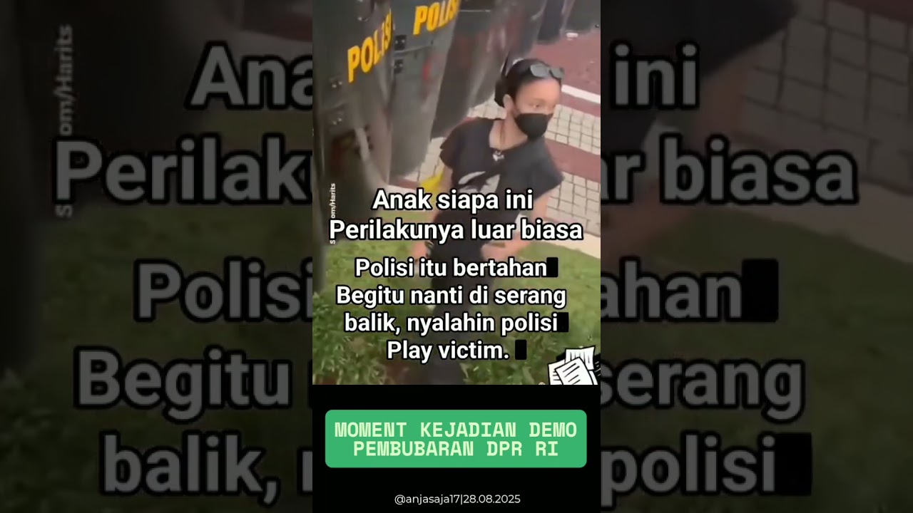 SERBA.SERBI SAAT DEMO DI DEPAN GEDUNG  DPR RI JAKARTA